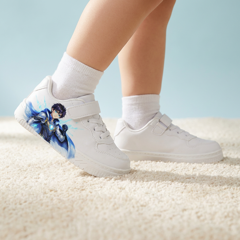 Kids Blue Energy Hero Sneakers – Ages 2–12