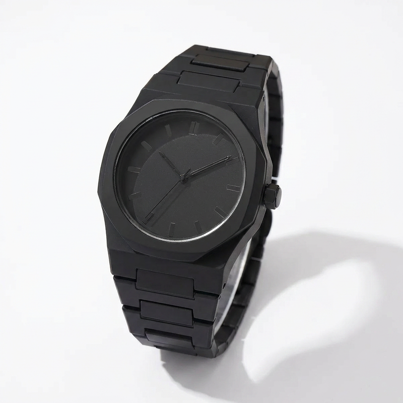 MAVRO Stealth Black Minimalist Watch