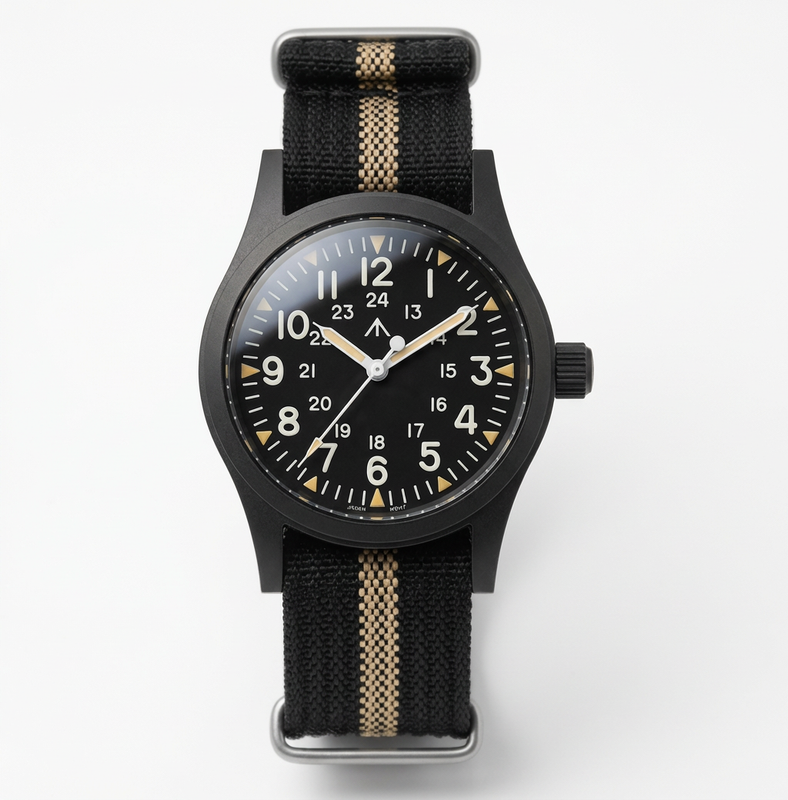 Black Dial White